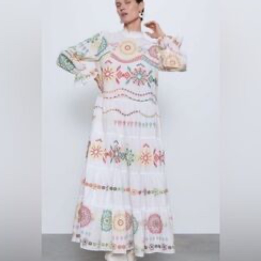 ZARA Dress Embroidered